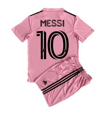 Maillot de foot Inter Miami Lionel Messi #10 Domicile enfant 2023-24 Manches Courte (+ pantalon court)